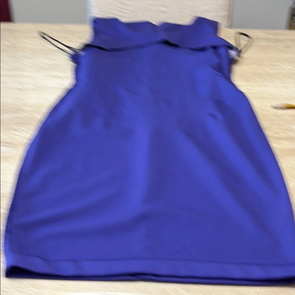 Calvin Klein Collection Blue Ruched Sheath Mini Dress-NWT - Picture 11 of 13